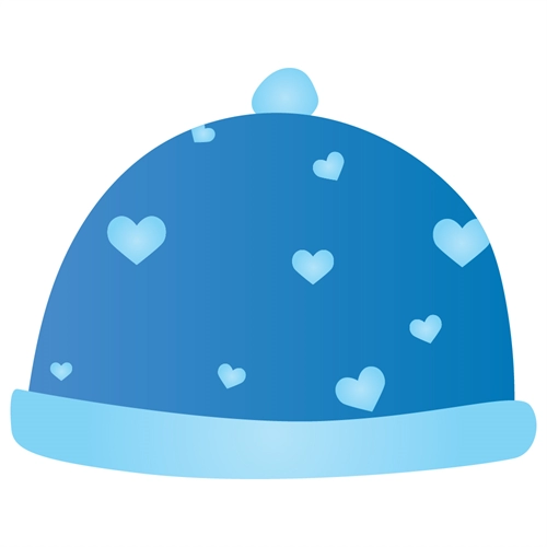 Baby Shower Blue Baby Cap Sticker